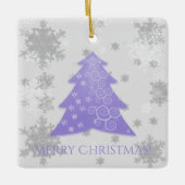 Weihnachtsbaum Keramik Ornament (Vorderseite)