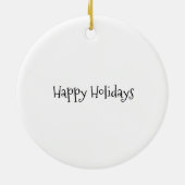 Weihnachtsbaum Keramik Ornament (Hinten)