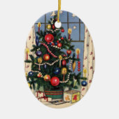 Weihnachtsbaum Keramik Ornament (Vorne)