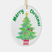 Weihnachtsbaum Keramik Ornament (Rechts)