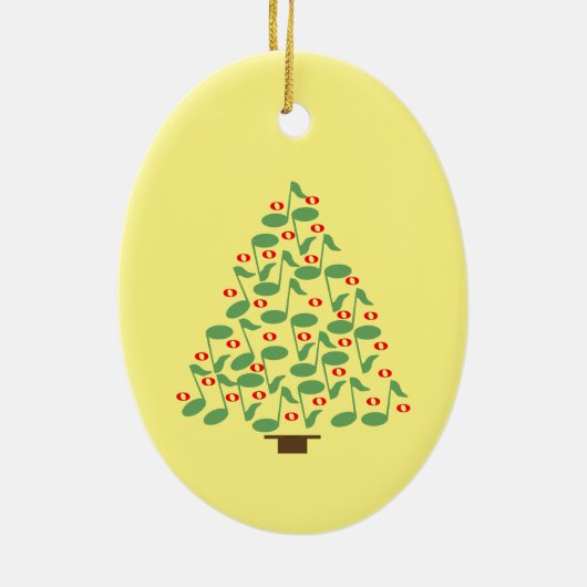 Weihnachtsbaum Keramik Ornament (Hinten)