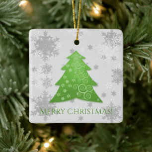 Weihnachtsbaum Keramik Ornament