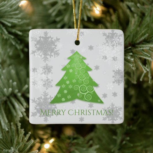 Weihnachtsbaum Keramik Ornament (Baum)