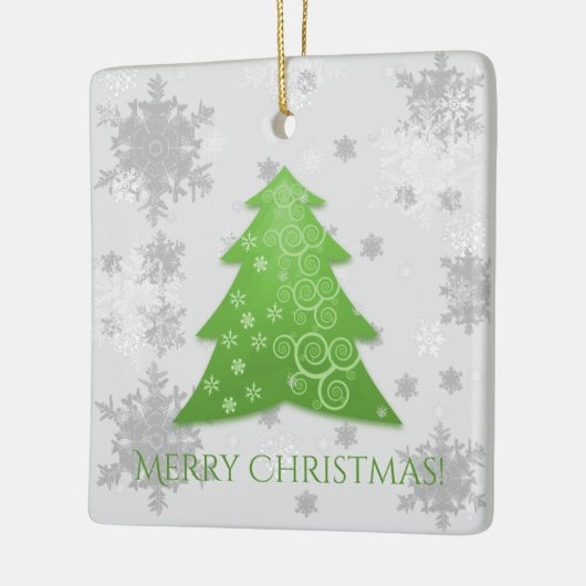 Weihnachtsbaum Keramik Ornament (Links)