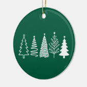 Weihnachtsbaum Keramik Ornament (Links)
