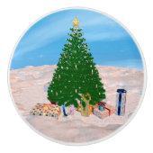Weihnachtsbaum Keramikknauf (Vorderseite)