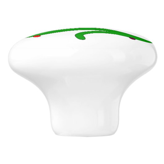 Weihnachtsbaum Keramikknauf (Seitenansicht)