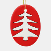 Weihnachtsbaum Keramikornament (Hinten)