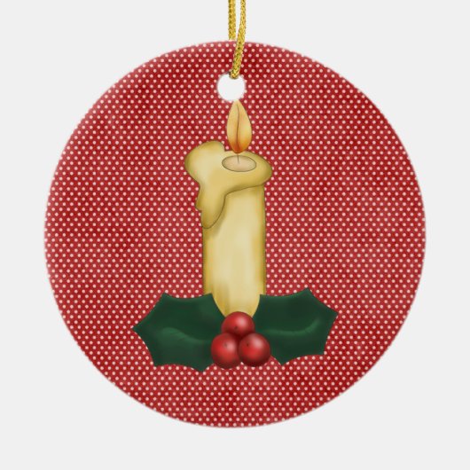 Weihnachtsbaum Keramikornament (Vorne)