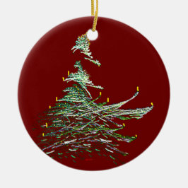 Weihnachtsbaum Keramikornament