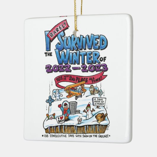 Weihnachtsbaum Keramikornament (Links)