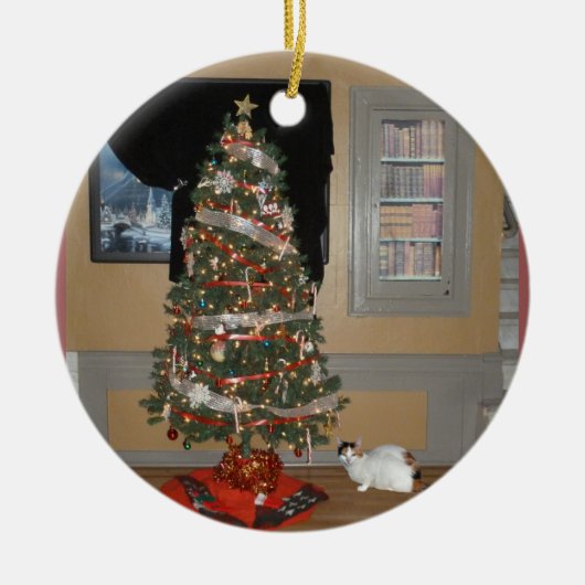 Weihnachtsbaum Keramikornament (Vorne)
