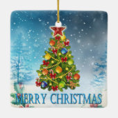Weihnachtsbaum Keramikornament (Rückseite)