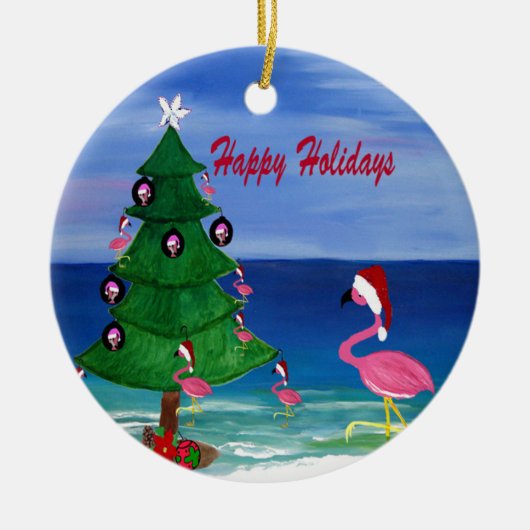 Weihnachtsbaum Keramikornament (Vorne)