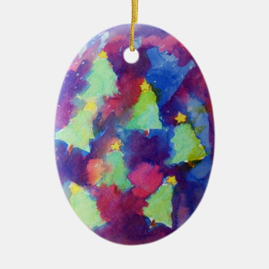 WEIHNACHTSBAUM KERAMIKORNAMENT (Vorne)