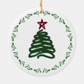 Weihnachtsbaum Keramikornament (Hinten)