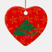 Weihnachtsbaum Keramikornament (Hinten)