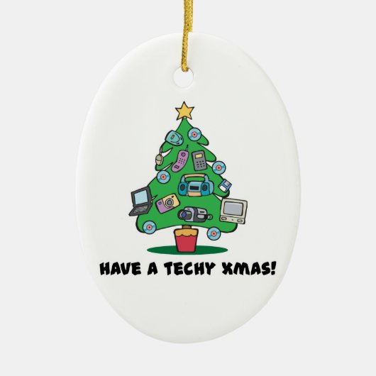 Weihnachtsbaum Keramikornament (Vorne)