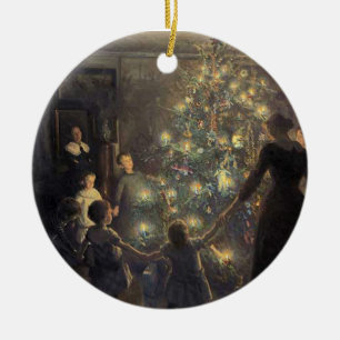 Weihnachtsbaum Keramikornament