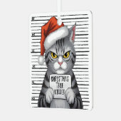 Weihnachtsbaum Killer Funny Cat Ornament Aus Metall (Vorderseite links)