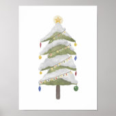 Weihnachtsbaum-Kinderzimmer Poster (Vorne)
