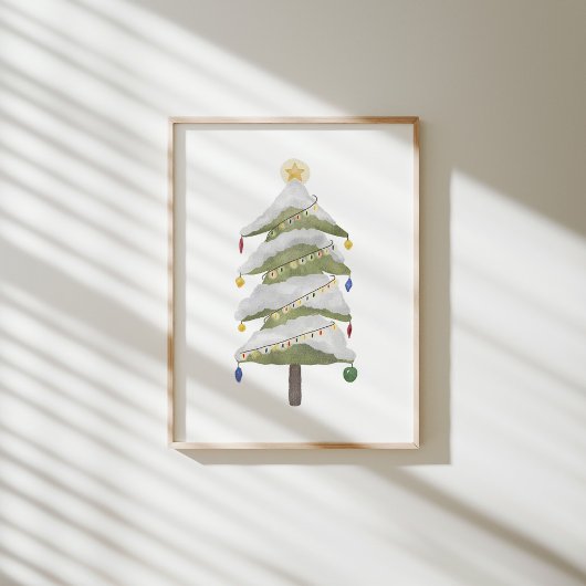 Weihnachtsbaum-Kinderzimmer Poster