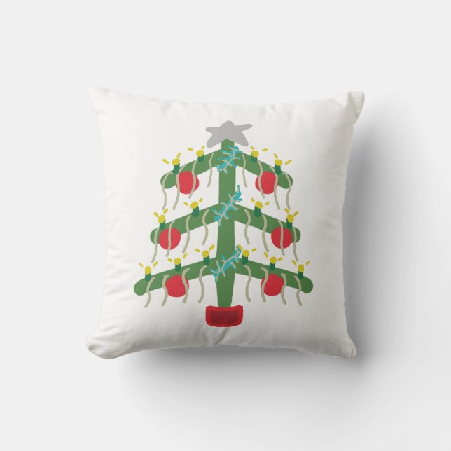 Weihnachtsbaum Kissen (Vorderseite)