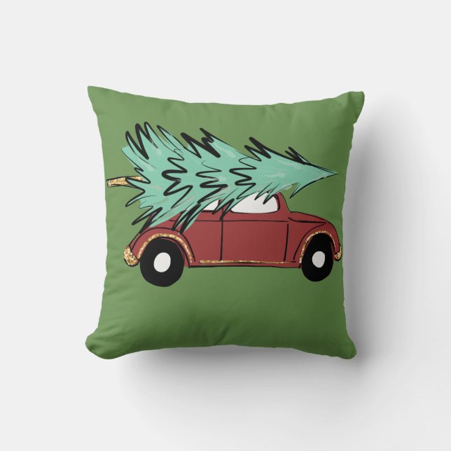 Weihnachtsbaum Kissen (Vorderseite)