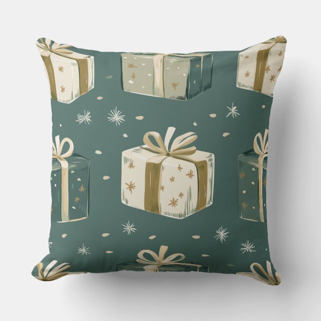 Weihnachtsbaum Kissen - Feiertage Dekoration (Vorderseite)