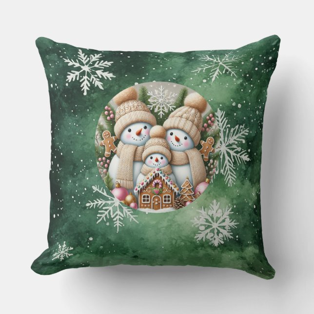 Weihnachtsbaum Kissen - Feiertage Dekoration (Vorderseite)