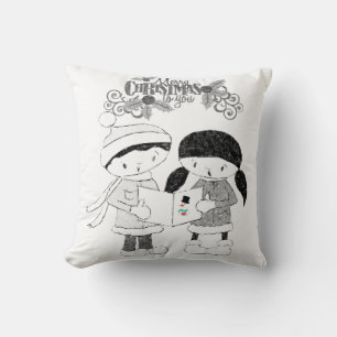 Weihnachtsbaum Kissen, frohe Weihnachten Kissen