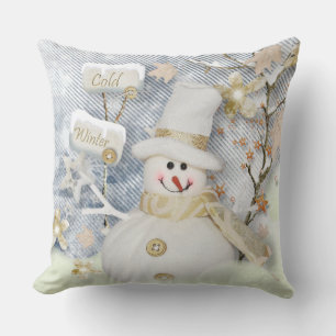 Weihnachtsbaum Kissen/Schneemann Kissen