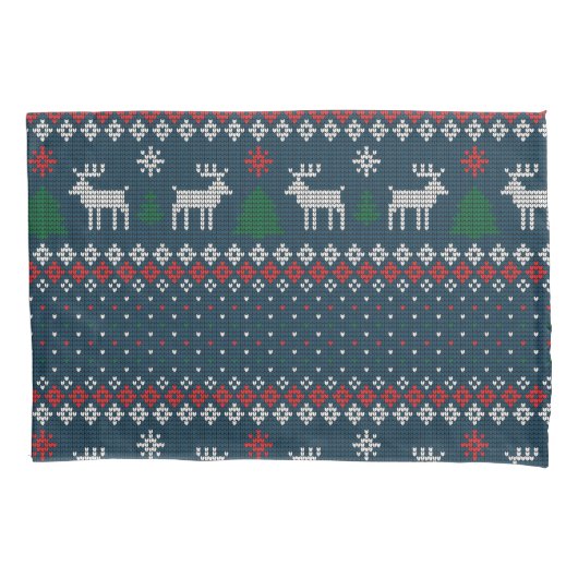 Weihnachtsbaum Kissenbezug (Vorderseite-Links)