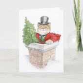Weihnachtsbaum Kitty Card Karte (Vorderseite)