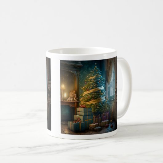 Weihnachtsbaum Klassische Tasse, 11 oz Kaffeetasse (VorderseiteRechts)