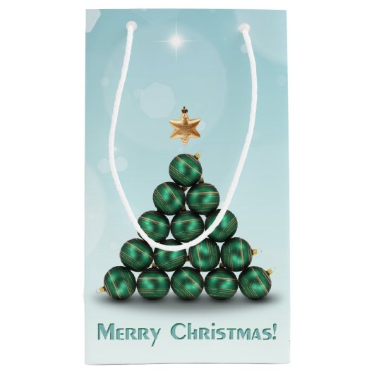 Weihnachtsbaum - Kleine Geschenktasche Kleine Geschenktüte (Rückseite)