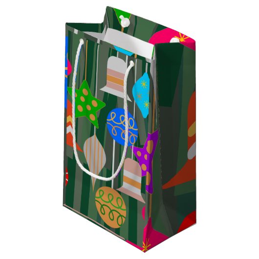 Weihnachtsbaum Kleine Geschenktüte (Vorderseite Schrägansicht)