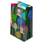 Weihnachtsbaum Kleine Geschenktüte (Rückseite Schrägansicht)