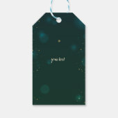 Weihnachtsbaum, kleine Girl-Schneeflocken Geschenkanhänger (Rückseite)