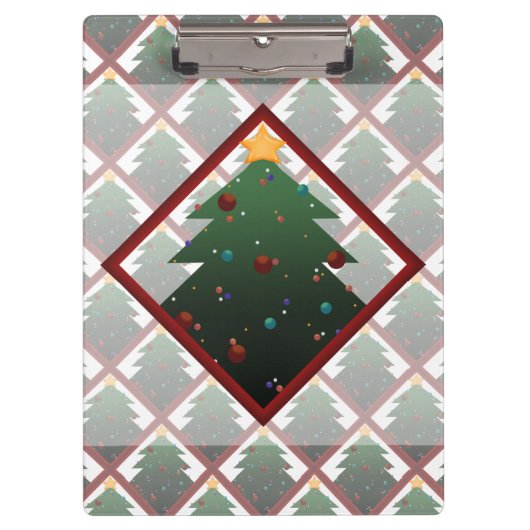 Weihnachtsbaum Klemmbrett (Vorderseite)