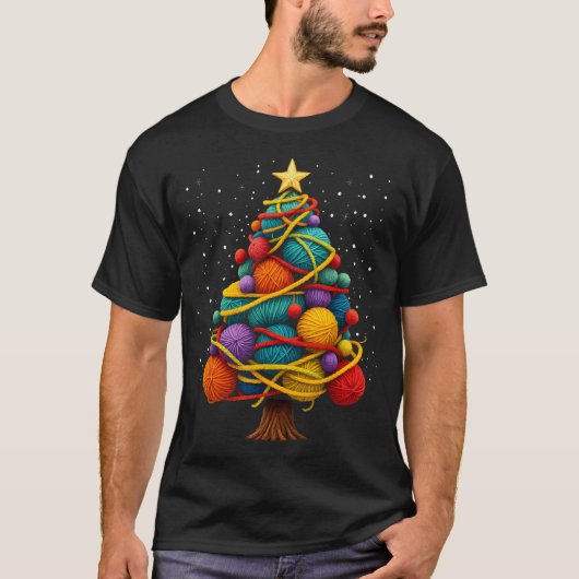 Weihnachtsbaum-Knetquilter T-Shirt (Vorderseite)