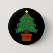 Weihnachtsbaum-Knopf-Abzeichen Button (Vorderseite)