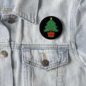 Weihnachtsbaum-Knopf-Abzeichen Button (Beispiel)