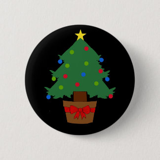 Weihnachtsbaum-Knopf-Abzeichen Button