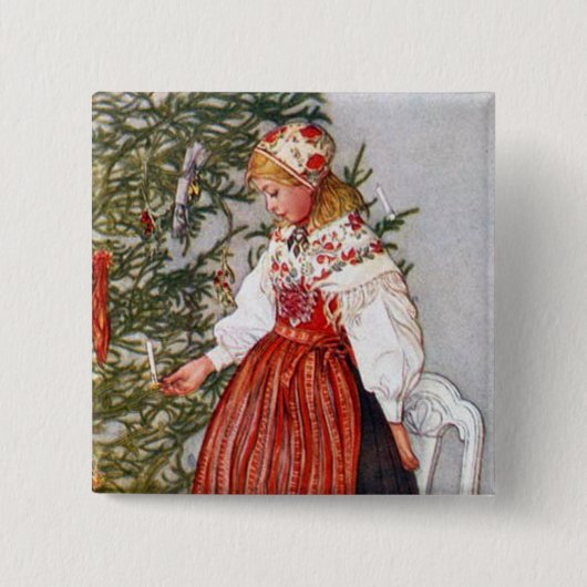 Weihnachtsbaum-Knopf-Button Karls Larsson Button (Vorderseite)