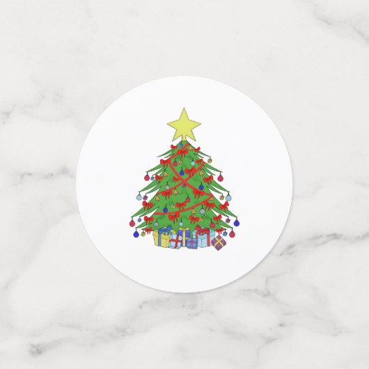 Weihnachtsbaum Konfetti (Klein Vorderseite)