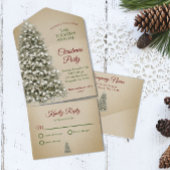 Weihnachtsbaum Kraft Paper Company Holiday Party All In One Einladung