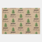 Weihnachtsbaum Kraft Weihnachten Weihnachten Weihn Geschenkpapier Set (Vorderseite 2)