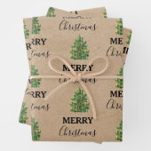 Weihnachtsbaum Kraft Weihnachten Weihnachten Weihn Geschenkpapier Set (Beispiel)