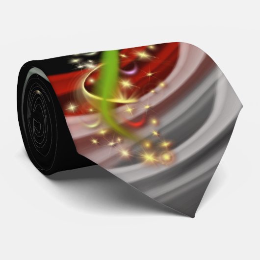 Weihnachtsbaum-Krawatte 2 Krawatte (Gerollt)